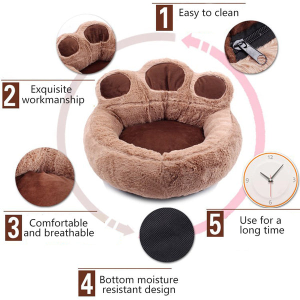 Soft Paw-shaped Pet Sofa