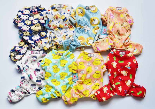 Cute Printed Small Dog Jumpsuit