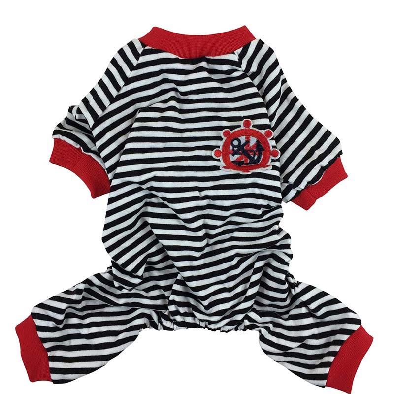 Striped Navy Pet Pajamas