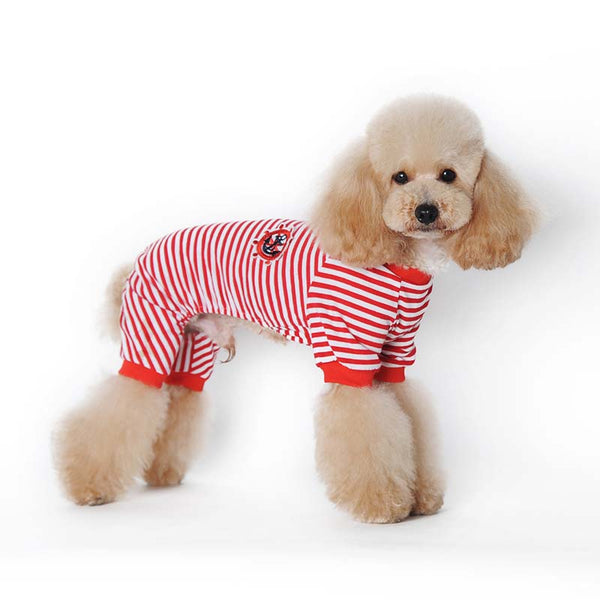 Striped Navy Pet Pajamas