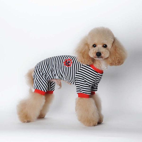 Striped Navy Pet Pajamas