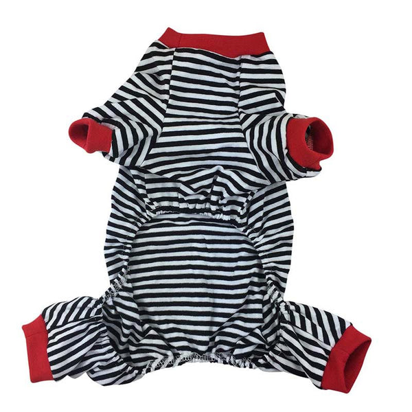 Striped Navy Pet Pajamas
