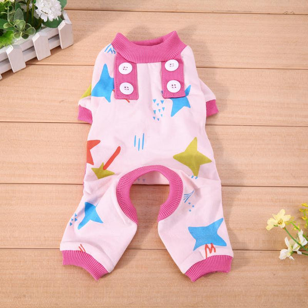 Pink and Blue Button Pajamas