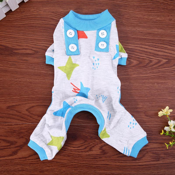 Pink and Blue Button Pajamas