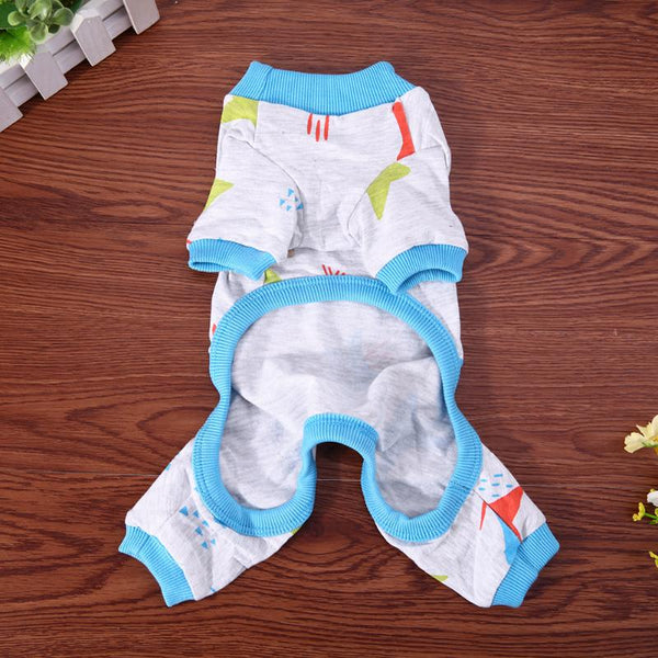 Pink and Blue Button Pajamas