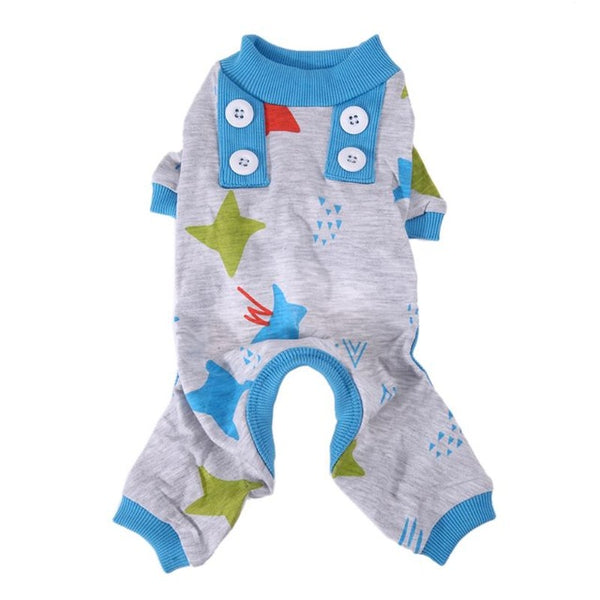 Pink and Blue Button Pajamas