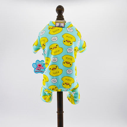 Cute Printed Small Dog Jumpsuit