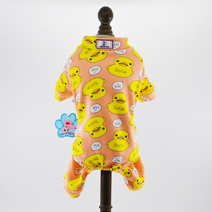 Cute Printed Small Dog Jumpsuit