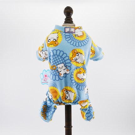 Cute Printed Small Dog Jumpsuit